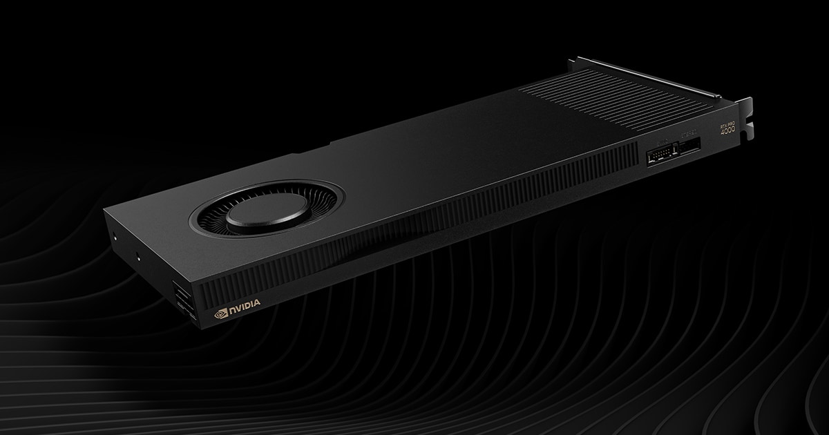 NVIDIA RTX PRO 4000 Blackwell — official product image