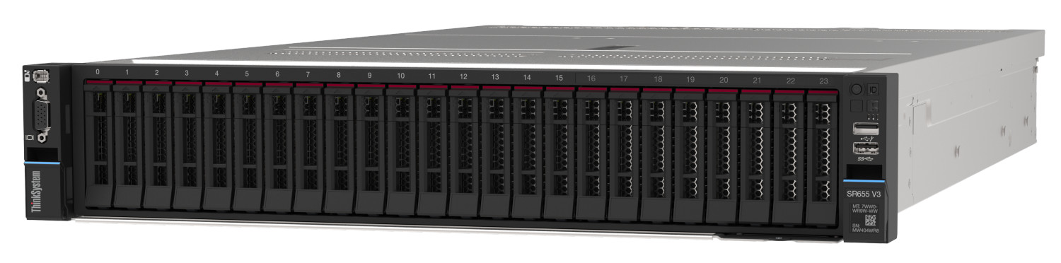 Lenovo ThinkSystem SR655 V3 product view